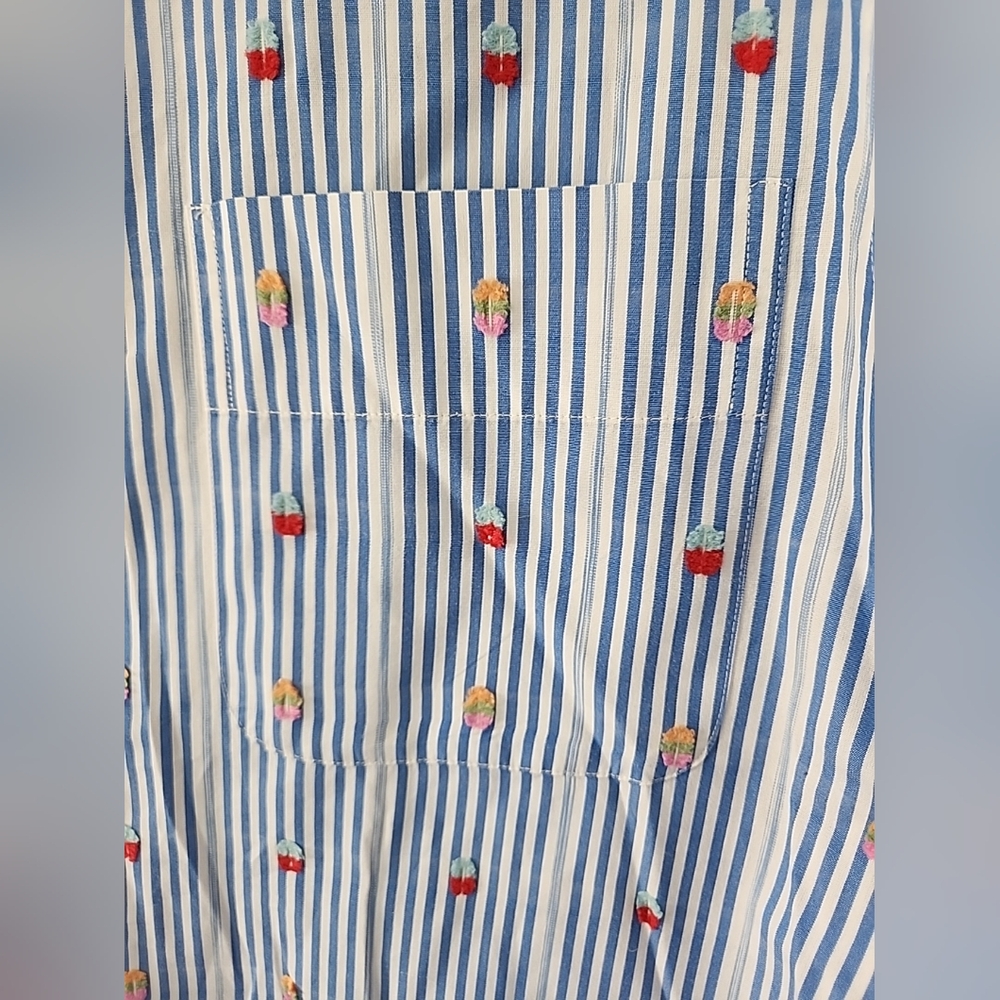 ALEXANDER JULIAN PRIVATE RESERVE - Striped Multicolor Flip Cuff Med Dress Shirt - Picture 5 of 13